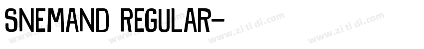Snemand Regular字体转换